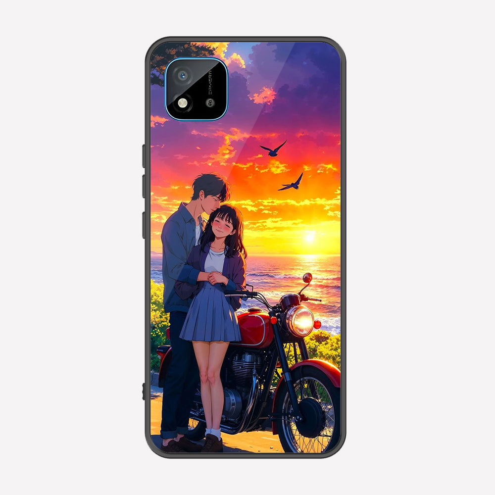 Realme C11 2021 Cover - Love Couple Series - Premium Printed Metal soft Bumper shock Proof Case