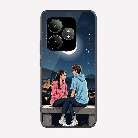 Realme GT Neo 6 SE Cover - Love Couple Series - Premium Printed Metal soft Bumper shock Proof Case