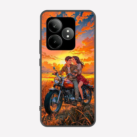 Realme GT Neo 6 SE Cover - Love Couple Series - Premium Printed Metal soft Bumper shock Proof Case
