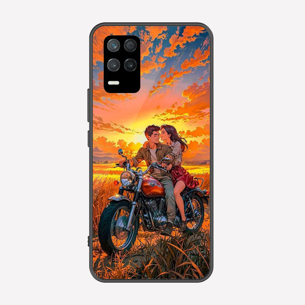 Realme Narzo 30 5G Cover - Love Couple Series - Premium Printed Metal soft Bumper shock Proof Case