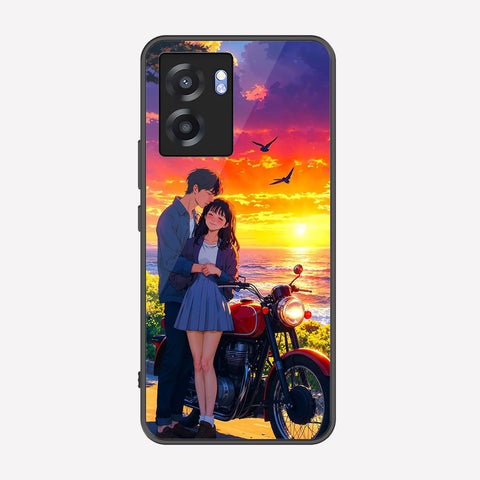 Realme Narzo 50 5G Cover - Love Couple Series - Premium Printed Metal soft Bumper shock Proof Case