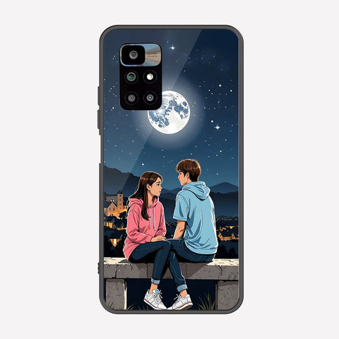 Xiaomi Redmi 10 Cover - Love Couple Series - Premium Printed Metal soft Bumper shock Proof Case
