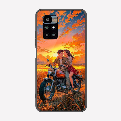 Xiaomi Redmi 10 Cover - Love Couple Series - Premium Printed Metal soft Bumper shock Proof Case