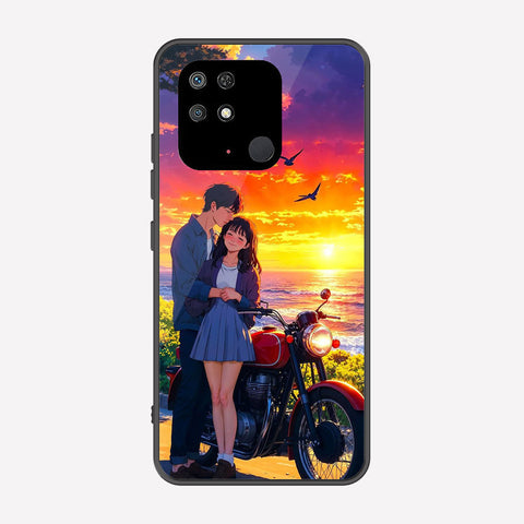 Xiaomi Redmi 10C Cover - Love Couple Series - Premium Printed Metal soft Bumper shock Proof Case