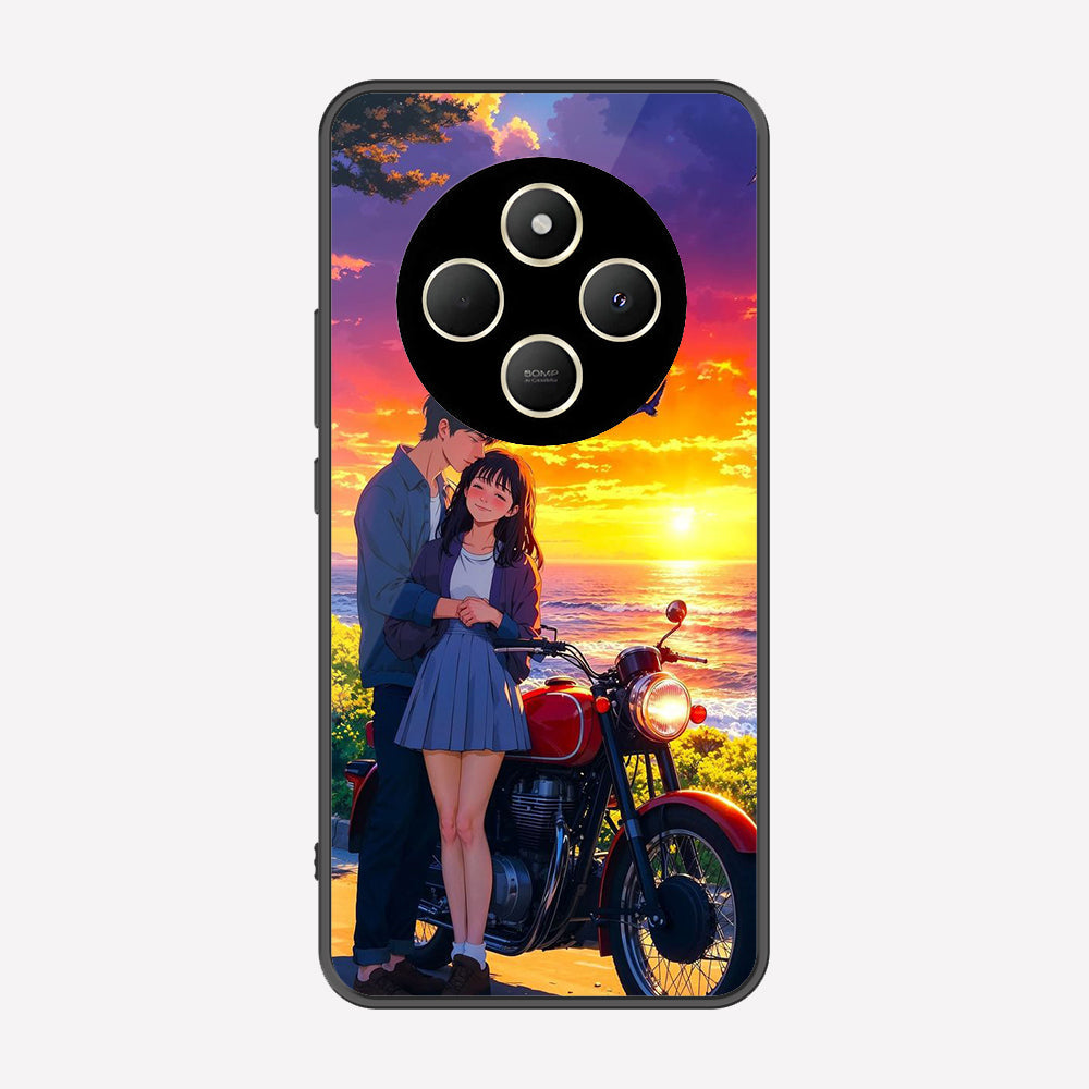 Xiaomi Redmi 14R Cover - Love Couple Series - Premium Printed Metal soft Bumper shock Proof Case