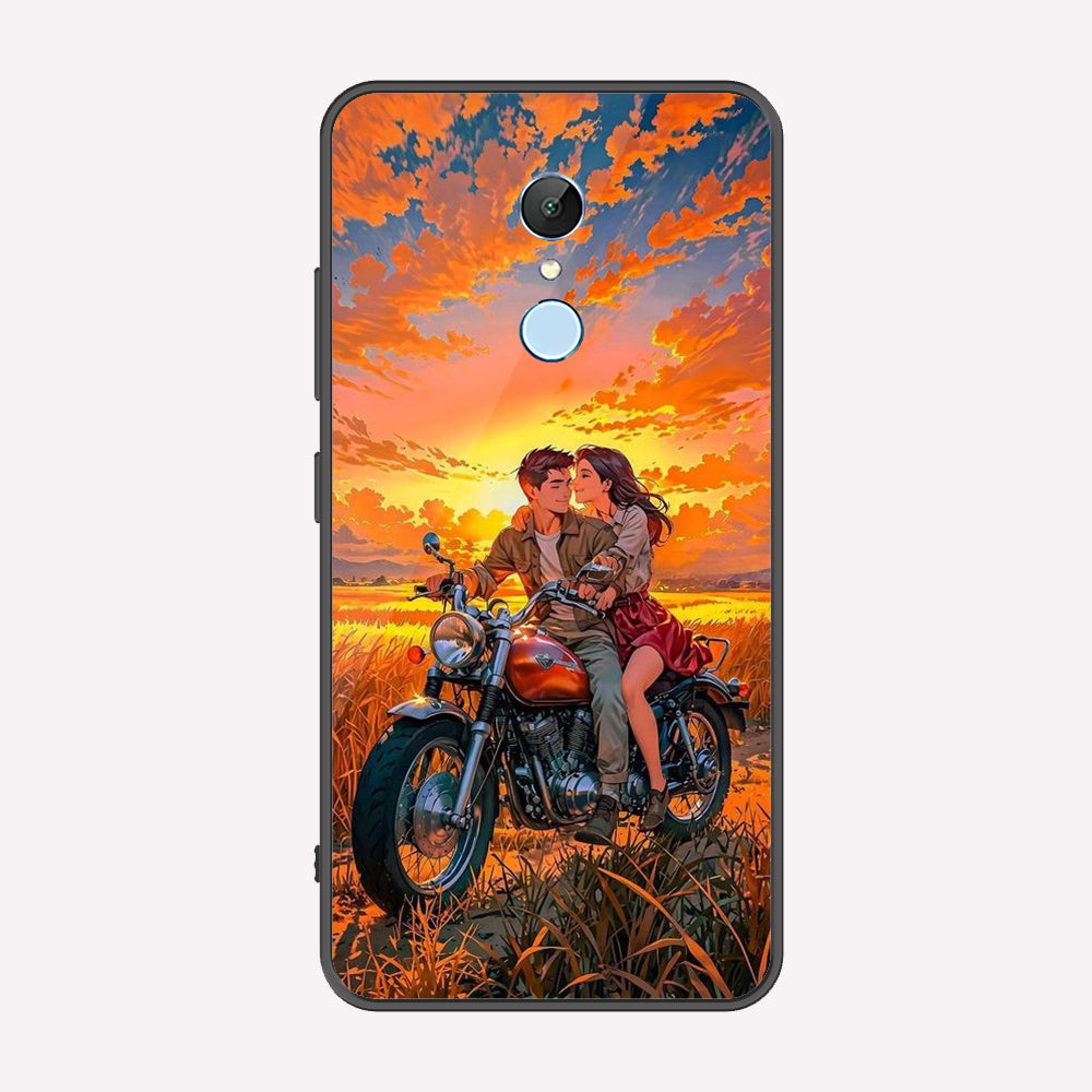 Xiaomi Redmi 5 Cover - Love Couple Series - Premium Printed Metal soft Bumper shock Proof Case