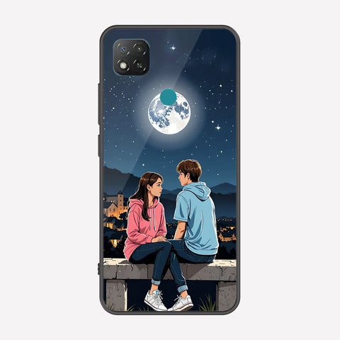 Xiaomi Redmi 9C Cover - Love Couple Series - Premium Printed Metal soft Bumper shock Proof Case