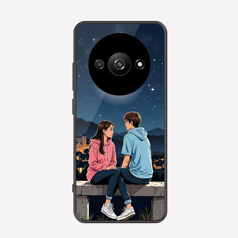 Xiaomi Redmi A3 Cover - Love Couple Series - Premium Printed Metal soft Bumper shock Proof Case
