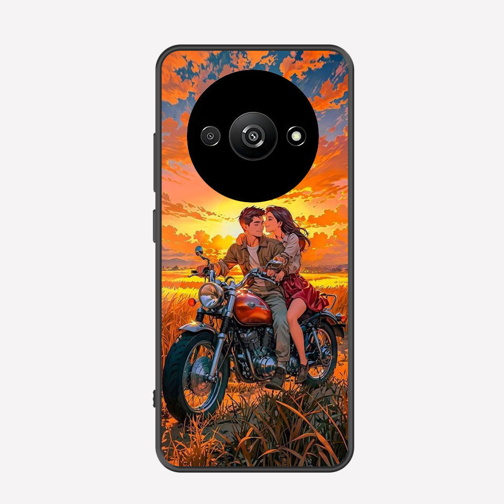 Xiaomi Redmi A3x Cover - Love Couple Series - Premium Printed Metal soft Bumper shock Proof Case