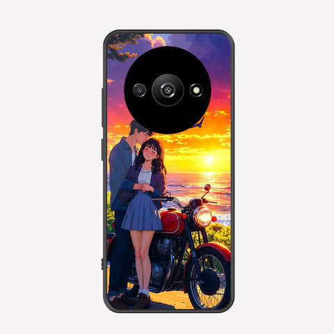 Xiaomi Redmi A3 Cover - Love Couple Series - Premium Printed Metal soft Bumper shock Proof Case