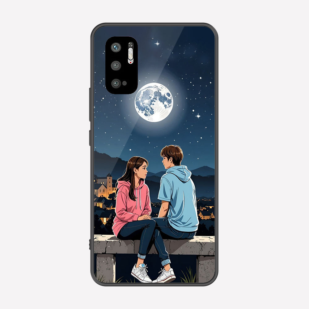 Xiaomi Redmi Note 10 5G Cover - Love Couple Series - Premium Printed Metal soft Bumper shock Proof Case