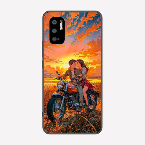 Xiaomi Redmi Note 10 5G Cover - Love Couple Series - Premium Printed Metal soft Bumper shock Proof Case