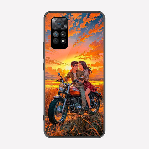 Xiaomi Redmi Note 11 Pro 5G Cover - Love Couple Series - Premium Printed Metal soft Bumper shock Proof Case