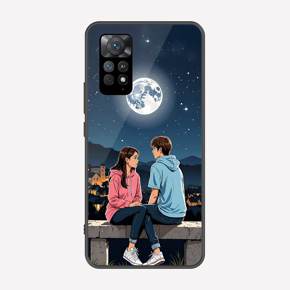 Xiaomi Redmi Note 11 Pro Plus 5G Cover - Love Couple Series - Premium Printed Metal soft Bumper shock Proof Case