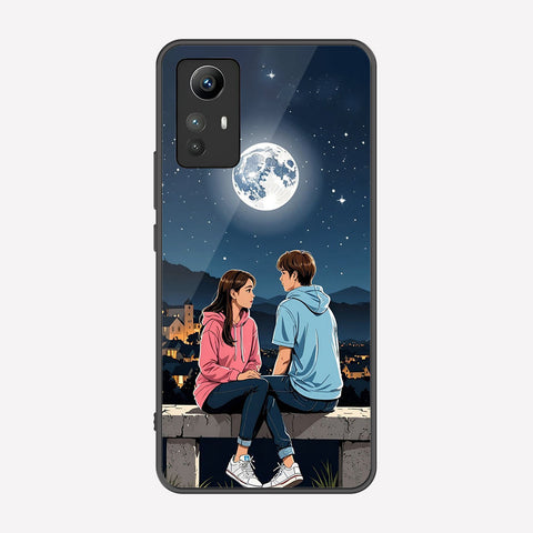 Xiaomi Redmi Note 12S Cover - Love Couple Series - Premium Printed Metal soft Bumper shock Proof Case
