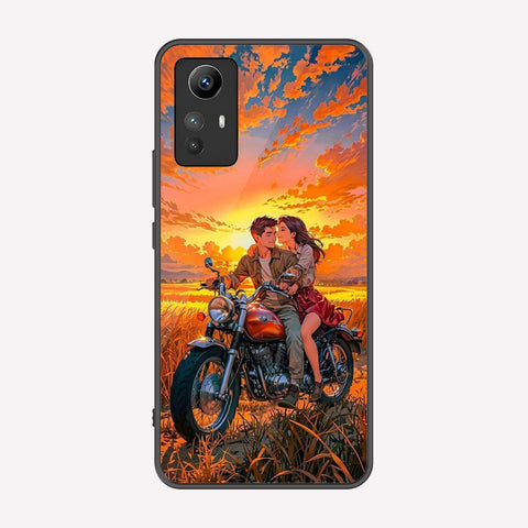 Xiaomi Redmi Note 12S Cover - Love Couple Series - Premium Printed Metal soft Bumper shock Proof Case
