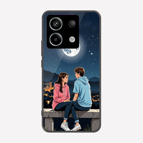 Xiaomi Redmi Note 13 Pro 4G Cover - Love Couple Series - Premium Printed Metal soft Bumper shock Proof Case