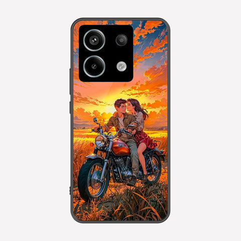 Xiaomi Redmi Note 13 Pro 4G Cover - Love Couple Series - Premium Printed Metal soft Bumper shock Proof Case
