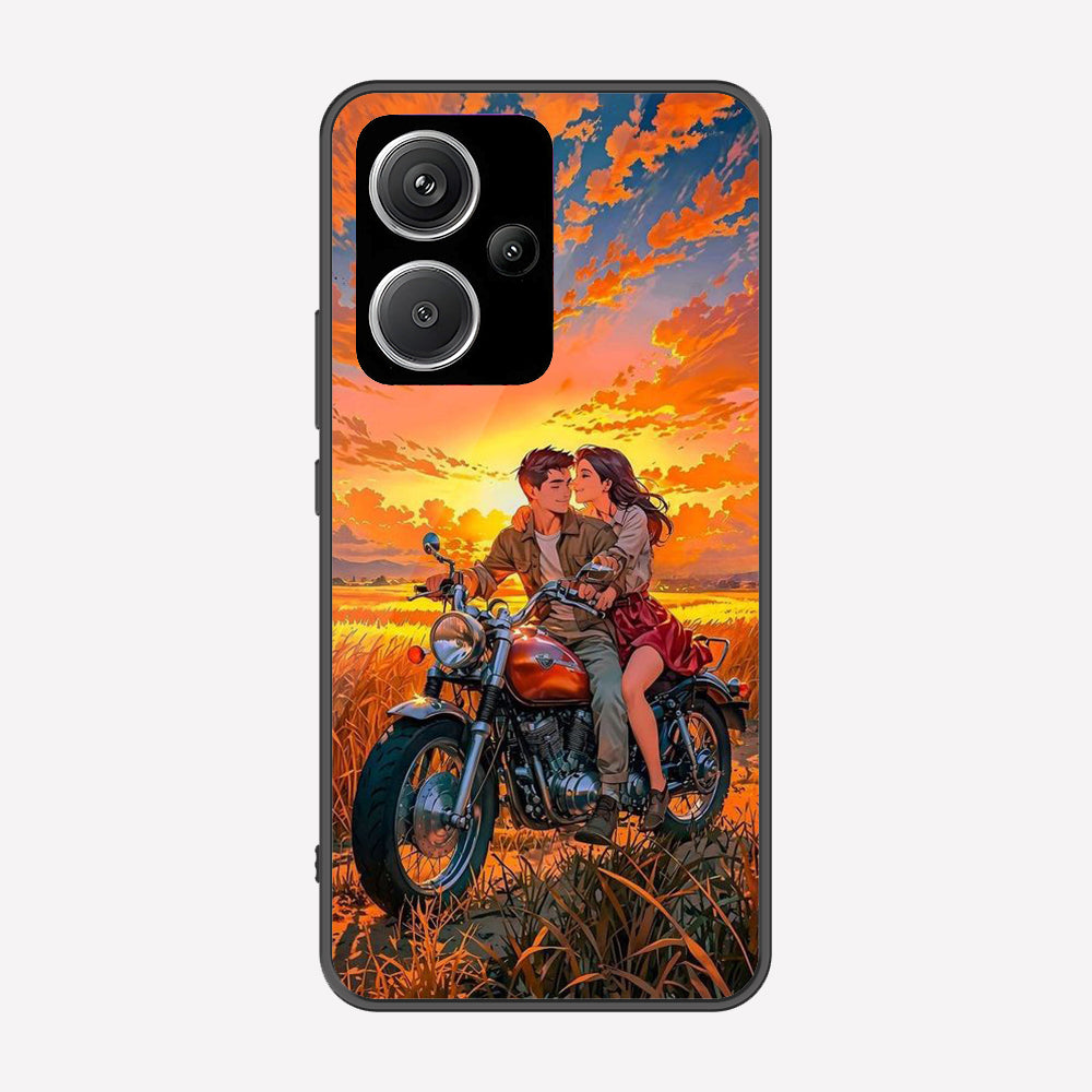 Xiaomi Redmi Note 13 Pro Plus 5G Cover - Love Couple Series - Premium Printed Metal soft Bumper shock Proof Case