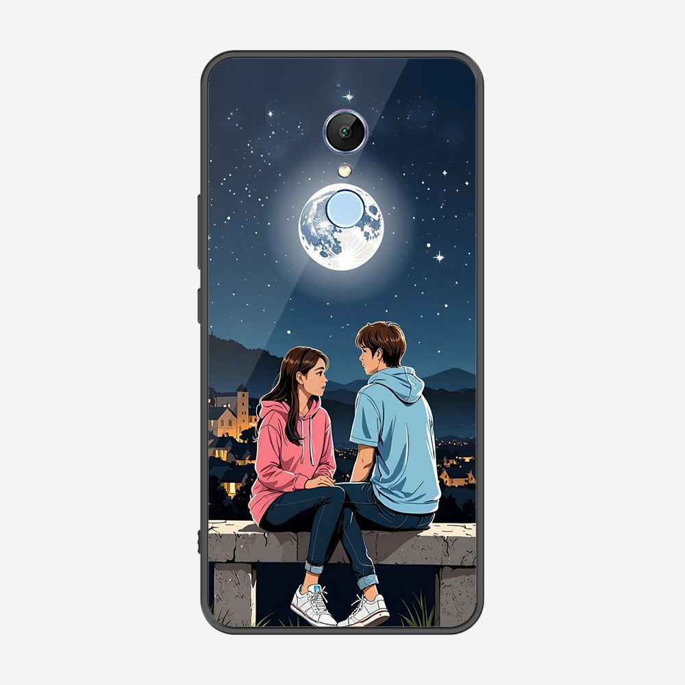 Xiaomi Redmi Note 5 / Redmi 5 Plus Cover - Love Couple Series - Premium Printed Metal soft Bumper shock Proof Case