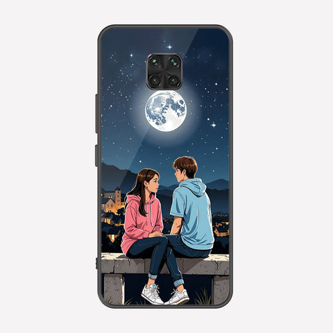 Xiaomi Redmi Note 9S Cover - Love Couple Series - Premium Printed Metal soft Bumper shock Proof Case