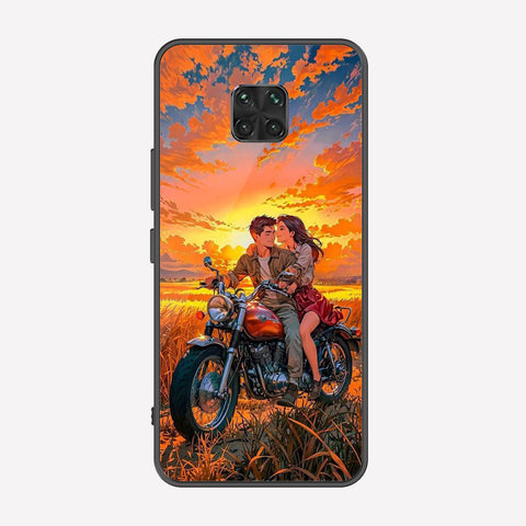 Xiaomi Redmi Note 9 Pro Cover - Love Couple Series - Premium Printed Metal soft Bumper shock Proof Case
