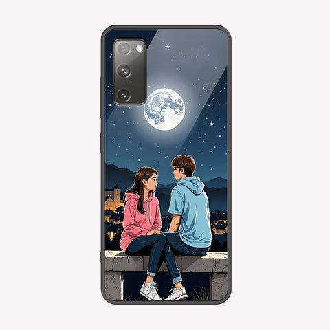Samsung Galaxy S20 FE Cover - Love Couple Series - Premium Printed Metal soft Bumper shock Proof Case