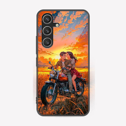 Samsung Galaxy S23 Plus 5G Cover - Love Couple Series - Premium Printed Metal soft Bumper shock Proof Case