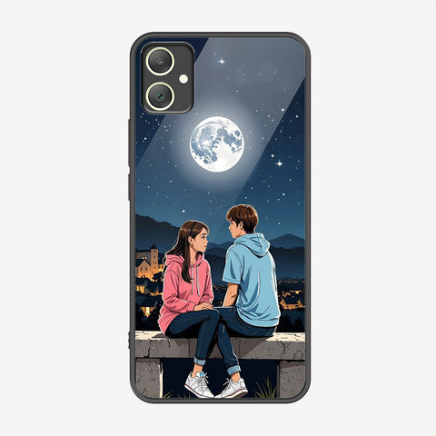 Samsung Galaxy A05 Cover - Love Couple Series - Premium Printed Metal soft Bumper shock Proof Case