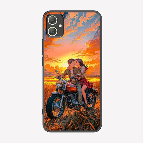 Samsung Galaxy A05 Cover - Love Couple Series - Premium Printed Metal soft Bumper shock Proof Case