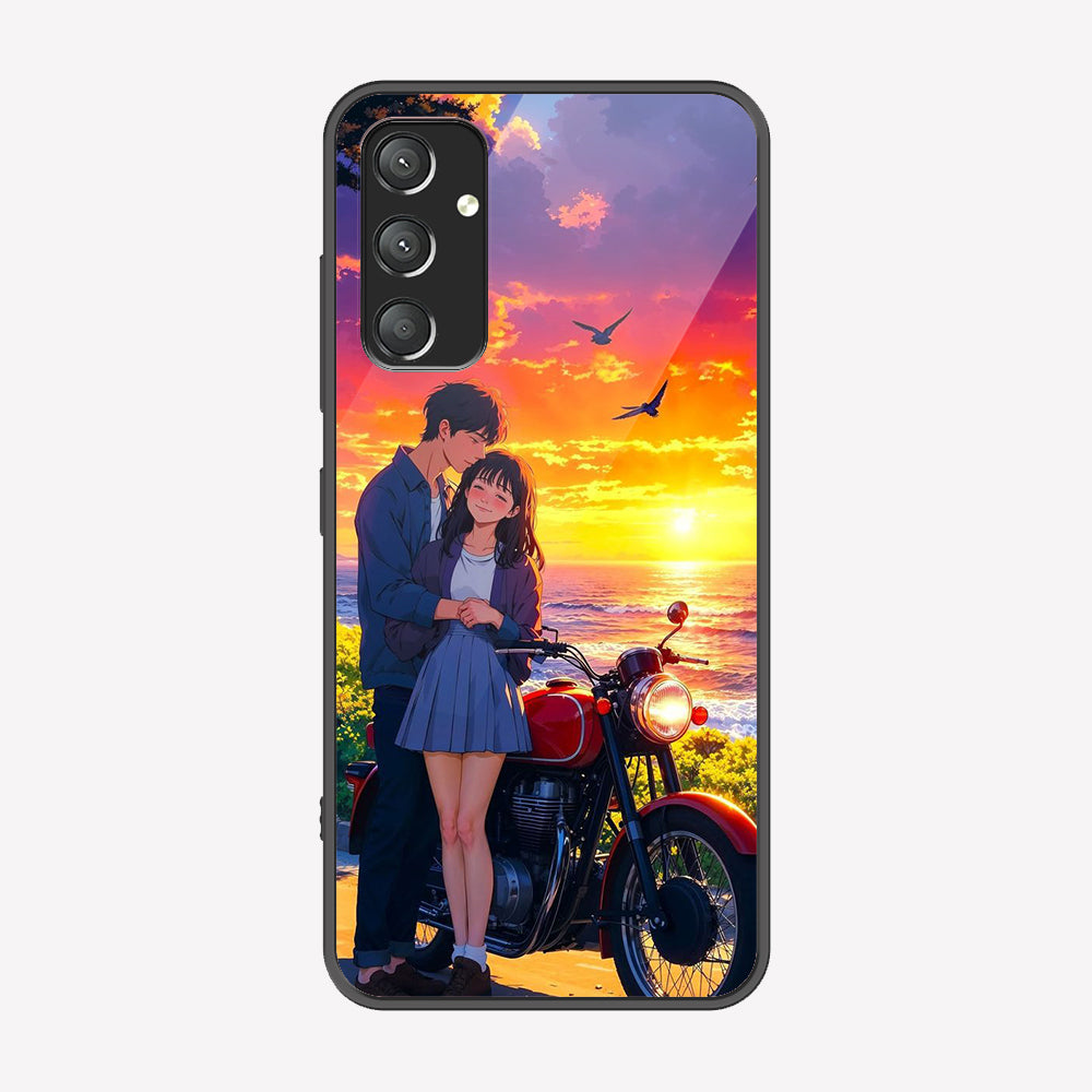 Samsung Galaxy A05s Cover - Love Couple Series - Premium Printed Metal soft Bumper shock Proof Case
