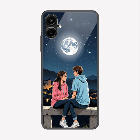 Samsung Galaxy A06 Cover - Love Couple Series - Premium Printed Metal soft Bumper shock Proof Case