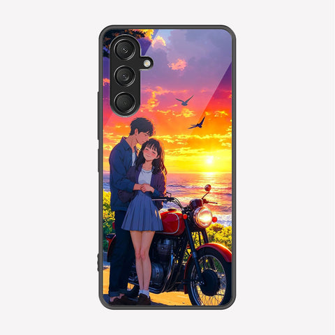 Samsung Galaxy A26 Cover - Love Couple Series - Premium Printed Metal soft Bumper shock Proof Case