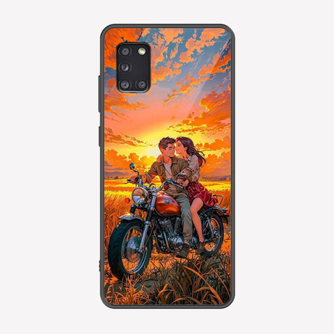 Samsung Galaxy A31 Cover - Love Couple Series - Premium Printed Metal soft Bumper shock Proof Case