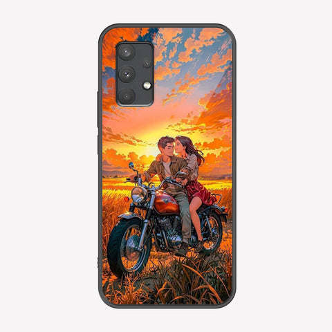 Samsung Galaxy A33 5G Cover - Love Couple Series - Premium Printed Metal soft Bumper shock Proof Case