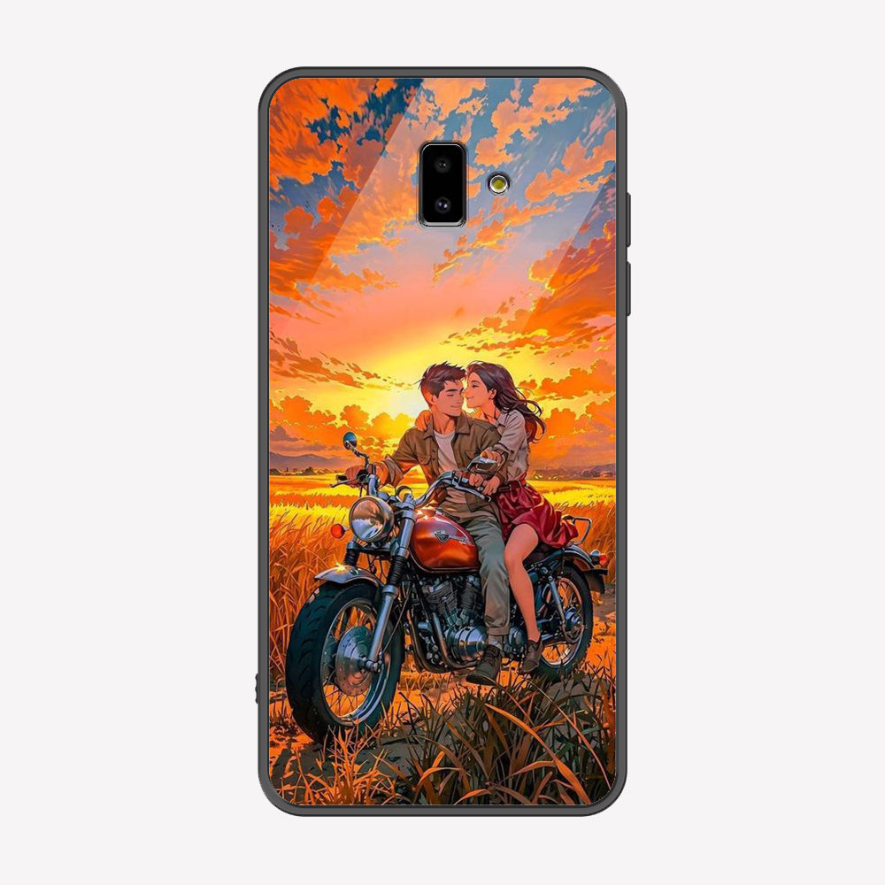 Samsung Galaxy J6 Plus 2018 Cover - Love Couple Series - Premium Printed Metal soft Bumper shock Proof Case